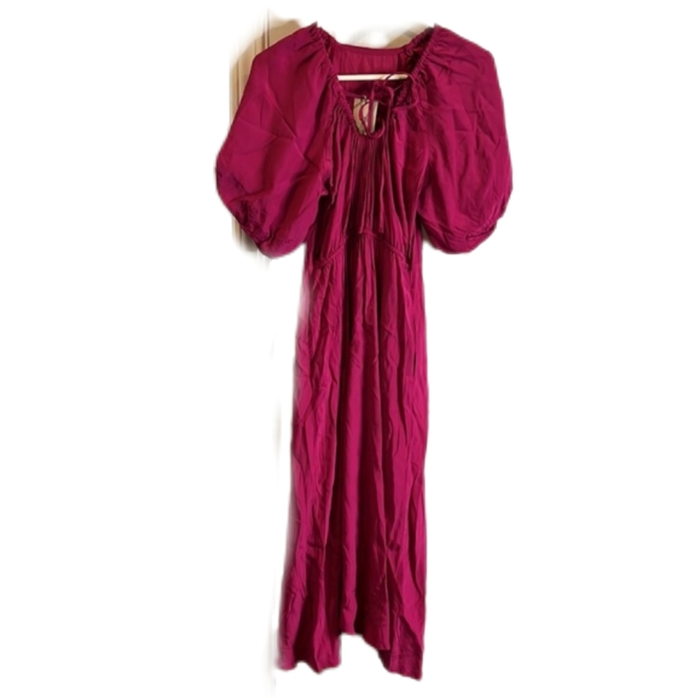 A new day, womens pink dress, multiple sizes, short sleeve balloon sleeves, NWT